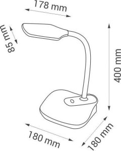 Lampka biurkowa NILSEN czarna  (264988) 4