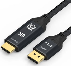 Kabel Reagle Reagle Kabel Display Port do HDMI DP DisplayPort 8K@60Hz 4k@144Hz 2M 9