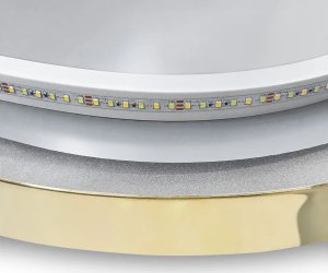 Lustro Tutumi LUSTRO ŚCIENNE LED OVL 50x100cm Złote 8