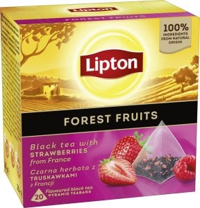 Lipton Forest Fruits Czarna herbata z truskawkami z Francji 20 torebek 1