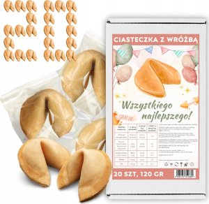 MagiaCiast Ciasteczka z Wróżbą Wszystkiego Najlepszego Chińskie Ciasteczka 20 szt 1