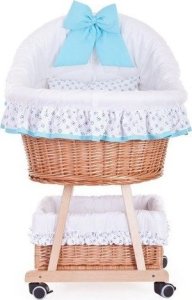 WickerPL BABY ŁÓŻECZKO WIKLINOWE DLA NIEMOWLĄT 90X60 H32/60 CM 3