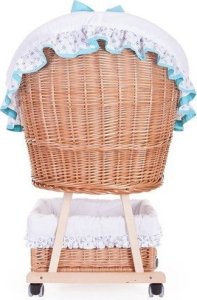 WickerPL BABY ŁÓŻECZKO WIKLINOWE DLA NIEMOWLĄT 90X60 H32/60 CM 5