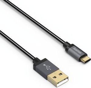 Kabel USB Hama USB-A - USB-C 0.75 m Szary (001357900000) 1