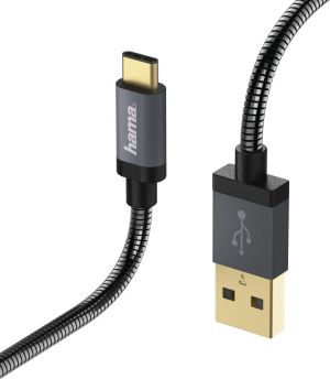 Kabel USB Hama USB-A - USB-C 0.75 m Szary (001357900000) 4