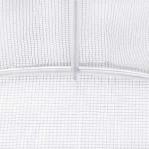 vidaXL Szklarnia ze stalową ramą, biała, 24 m, 6x4x2 m 9