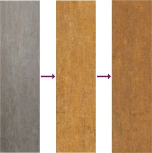 vidaXL vidaXL Furtka ogrodowa, 105x105 cm, stal kortenowska, motyw trawy 9