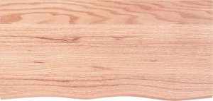 vidaXL vidaXL Blat do łazienki, jasnobrązowy, 100x50x2 cm, lite drewno 3