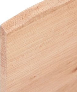 vidaXL vidaXL Blat do łazienki, jasnobrązowy, 100x50x2 cm, lite drewno 5
