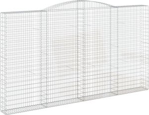 vidaXL vidaXL Kosze gabionowe, 9 szt, 400x30x220/240 cm, galwanizowane żelazo 3