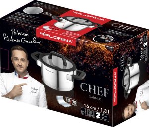 Florina Garnek ze stali nierdzewnej Florina Chef by Mateusz Gessler 16 cm 1,8 l 8