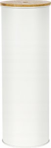 Sepio Szczotka do wc biała z drewnem łazienkowa wolnostojąca biała matowa tuba 2