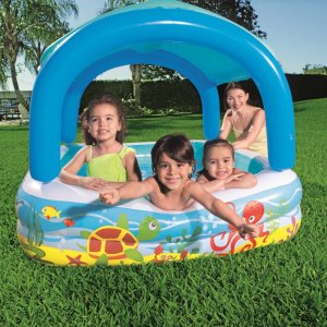 Bestway Bestway Basenik z baldachimem, niebieski, 140 x 140 x 114 cm, 52192 1
