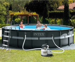 Intex Basen stelażowy Ultra XTR, 549x132 cm, pompa z filtrem piaskowym 10