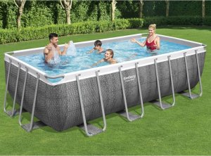 Bestway Bestway Basen Power Steel z zestawem, prostokątny, 488x244x122 cm 1