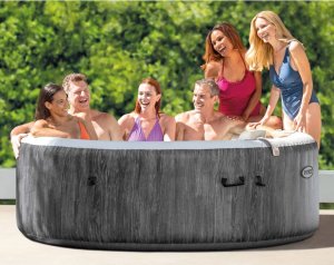Jacuzzi ogrodowe Intex Intex Wanna z hydromasażem PureSpa Greywood DELUXE, 216 cm 1