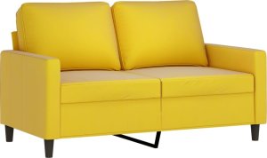 vidaXL vidaXL 4-cz. komplet wypoczynkowy z poduszkami, żółty, aksamit 4