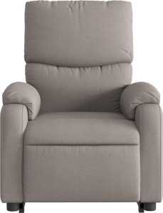 vidaXL vidaXL Podnoszony fotel rozkładany, elektryczny, kolor taupe, tkanina 9