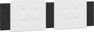 vidaXL vidaXL Rama łóżka z LED, czarno-biała, 180x200 cm, sztuczna skóra 10