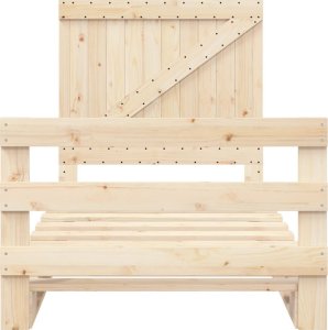 vidaXL vidaXL Rama łóżka z wezgłowiem, 100x200 cm, lite drewno sosnowe 5