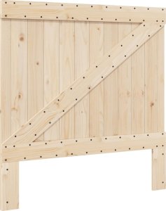 vidaXL vidaXL Rama łóżka z wezgłowiem, 100x200 cm, lite drewno sosnowe 6