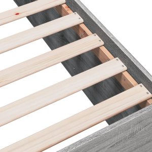 vidaXL vidaXL Rama łóżka, szary dąb sonoma, 100x200cm materiał drewnopochodny 7