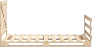 vidaXL vidaXL Rama łóżka z wezgłowiem, 100x200 cm, lite drewno sosnowe 8