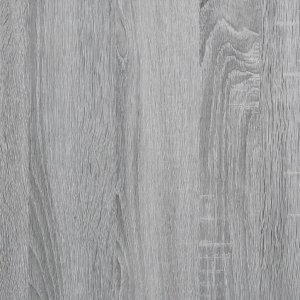vidaXL vidaXL Rama łóżka, szary dąb sonoma, 150x200cm materiał drewnopochodny 8
