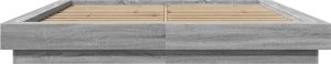 vidaXL vidaXL Rama łóżka, szary dąb sonoma, 160x200cm materiał drewnopochodny 4