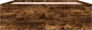 vidaXL vidaXL Rama łóżka, przydymiony dąb, 150x200cm, materiał drewnopochodny 4