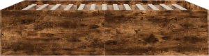 vidaXL vidaXL Rama łóżka, przydymiony dąb, 150x200cm, materiał drewnopochodny 5