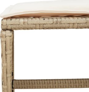 vidaXL vidaXL 15-cz. zestaw mebli ogrodowych z poduszkami, beżowy, rattan PE 8