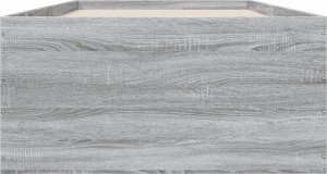 vidaXL vidaXL Rama łóżka, szary dąb sonoma, 75x190cm, materiał drewnopochodny 4