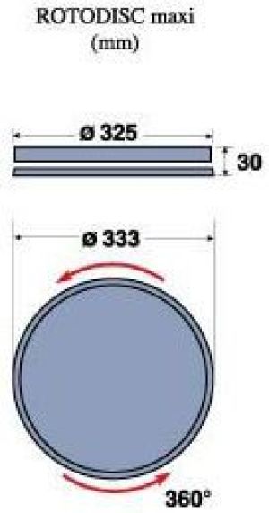 Meliconi podstawa pod Tv obrotowa 360° do 160kg 2