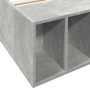 vidaXL vidaXL Rama łóżka, szarość betonu, 90x200 cm, materiał drewnopochodny 7