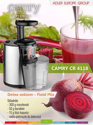 Wyciskarka wolnoobrotowa Camry CR 4118 7