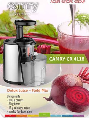 Wyciskarka wolnoobrotowa Camry CR 4118 8