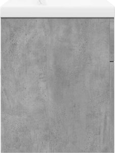 vidaXL vidaXL Szafka łazienkowa z wbudowaną umywalką, betonowa szarość 7
