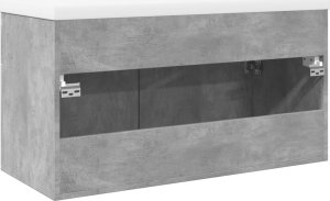 vidaXL vidaXL Szafka łazienkowa z wbudowaną umywalką, betonowa szarość 8