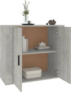 vidaXL vidaXL Szafka, szarość betonu, 80x33x70 cm, materiał drewnopochodny 6