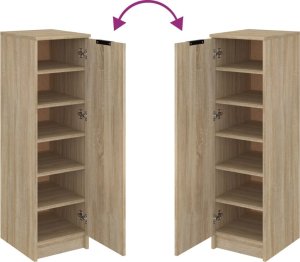 vidaXL vidaXL Szafka na buty, dąb sonoma, 30x35x100 cm 8