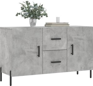 vidaXL Komoda, szarość betonu, 100x36x60 cm 3