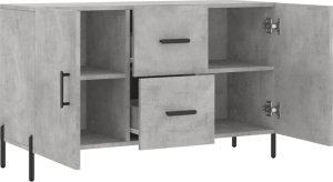 vidaXL Komoda, szarość betonu, 100x36x60 cm 5