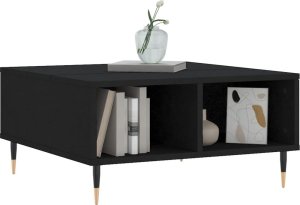 vidaXL vidaXL Stolik kawowy, czarny, 60x60x30 cm, materiał drewnopochodny 3
