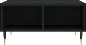 vidaXL vidaXL Stolik kawowy, czarny, 60x60x30 cm, materiał drewnopochodny 4