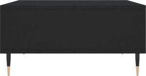 vidaXL vidaXL Stolik kawowy, czarny, 60x60x30 cm, materiał drewnopochodny 5