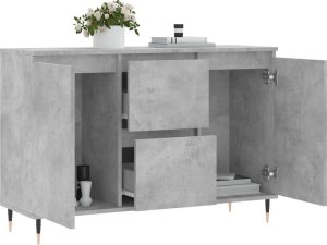 vidaXL Szafka, szarość betonu, 104x35x70 cm 4