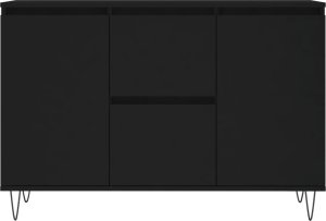 vidaXL vidaXL Szafka, czarna, 104x35x70 cm, materiał drewnopochodny 5