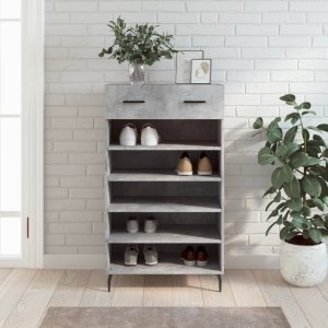 vidaXL vidaXL Szafka na buty, szarość betonu, 60x35x105 cm 1