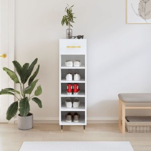 vidaXL vidaXL Szafka na buty, biała, 30x35x105 cm, materiał drewnopochodny 1